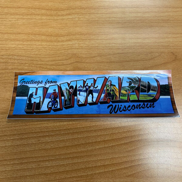 Hayward WI Bumper Sticker