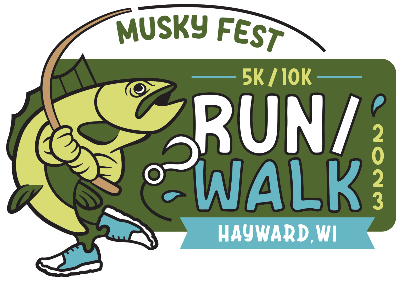 Musky Run/Walk Musky Festival June 2123, 2024 Hayward, WI